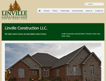 Tablet Screenshot of linvilleconstructionllc.com
